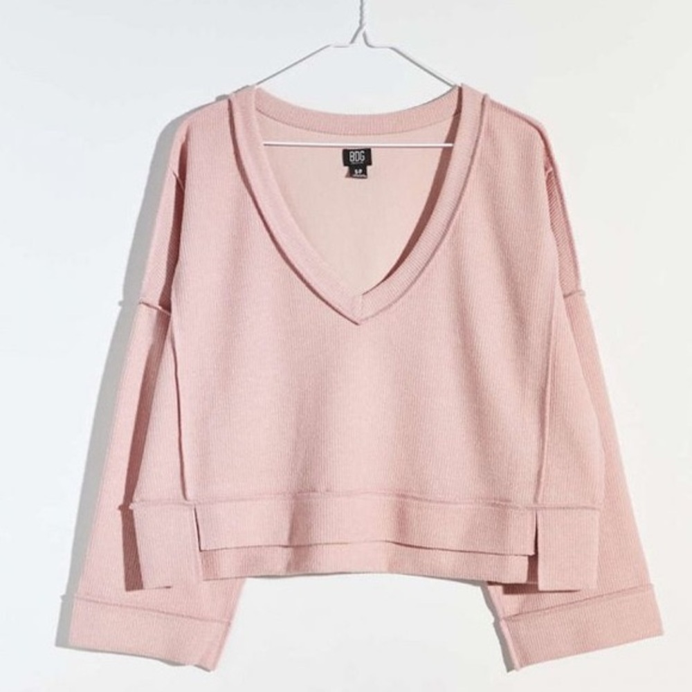 BDG Lexi Oversized V-Neck Top